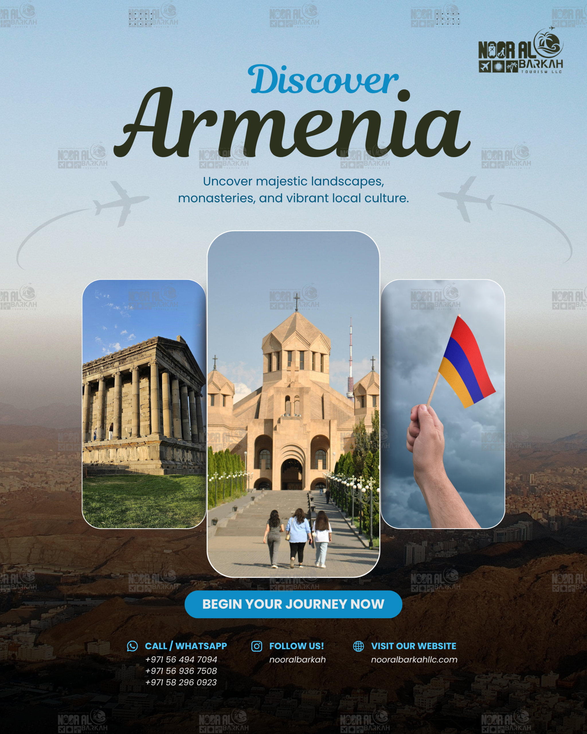 Promotional Flyer for an Armenia Tour Package